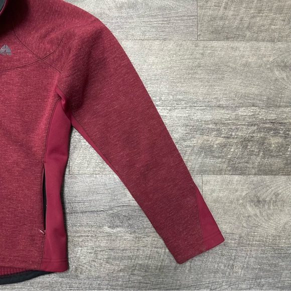 Nike ACG Y2K Women’s Burgundy Full Zip Fleece Jacket Size Medium - Picture 4 of 10